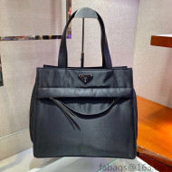 Prada Re-Nylon Tote Bag 1BC318 Black 2022