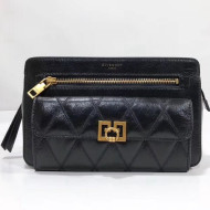 Givenchy Pocket Bag in Diamond Quilted Leather Black 2018