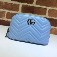 Gucci GG Marmont Large Cosmetic Case 625690 Pastel Blue 2020