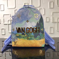 Louis Vuitton Masters Collection's Piece VAN GOGH Springs Backpack M43374 2017 Blue Original Quality