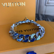 Louis Vuitton Chain Links Patches Bracelet 2021 37