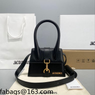 Jacquemus Le Chiquito Montagne Leather Small Bag Black 2021