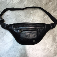 Balenciaga Balen Belt Bag in Nappa Calfskin Black 2019