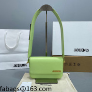 Jacquemus Le Carinu Leather Small Square Bag Light Green 2021