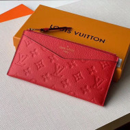 Louis Vuitton Pochette Mélanie BB Pouch in Red Monogram Leather M68712 2020