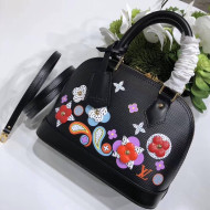 Louis Vuitton Monogram Flower Epi Alma BB Bag M54836 Noir 2017