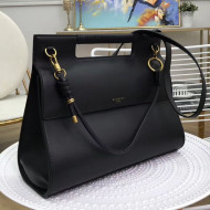 Givenchy Large Whip Top Handle Bag in Smooth Leather Black 2019