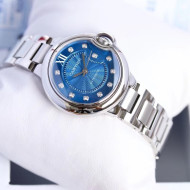 Cartier Classic Mechanical Watch Blue 33MM 06 2019 