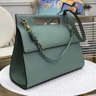 Givenchy Large Whip Top Handle Bag in Smooth Leather Green 2019