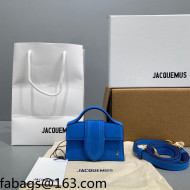 Jacquemus Le Bambino Suede Mini Bag Blue 2021