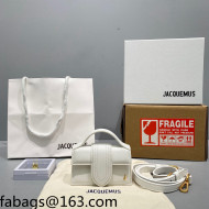 Jacquemus Le Bambino Leather Mini Bag White 2021