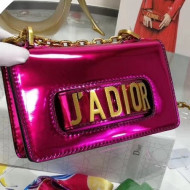 Dior Mini J'adior Flap Bag In Metallic Mirror Calfskin Fuchsia Summer 2018