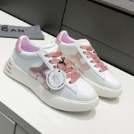 Hogan White Calfskin Sneakers Pink 2021 05