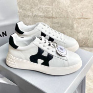 Hogan White Calfskin Sneakers Black 2021 13 