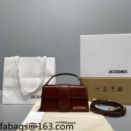 Jacquemus Le Bambino Leather Small Crossbody Bag Chocolate Brown 2021