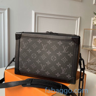 Louis Vuitton Men's Matte Soft Trunk Bag in Monogram Canvas M44478 Black 2020