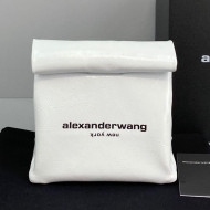 Alexander Wang Lambskin Lunch Bag Cluch White 2021