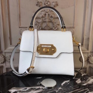 Dolce&Gabbana Leather Welcome Handbag White 2018