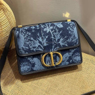 Dior 30 Montaigne Bag in Blue Flowers Cannage Denim 2021