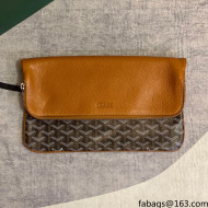 Goyard Folding Leather Clutch 020169 Brown 2021