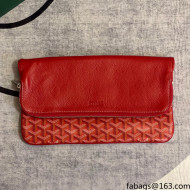 Goyard Folding Leather Clutch 020169 Red 2021