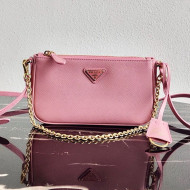 Prada Saffiano Calfskin Mini Bag 1BH171 Pink 2020