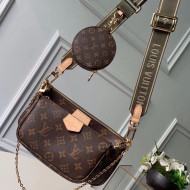 Louis Vuitton Multi-Pochette Accessoires Triple Monogram Canvas Shoulder Bag M44813 01 