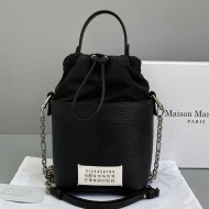 Maison Margiela 5AC Grainy Mini Bucket Bag Black 2021