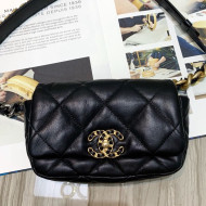 Chanel Quilted Leather 19 Belt Bag/Waist Bag Black 2019 
