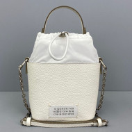 Maison Margiela 5AC Grainy Mini Bucket Bag White 2021
