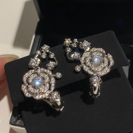 Chanel Crystal Camellia Earrings CHE220120016 Silver 2022