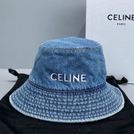 Celine Denim Bucket Hat Blue 2021