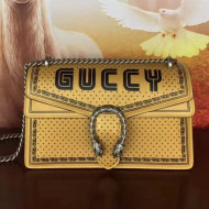 Gucci Calfskin Guccy Dionysus Small Shoulder Bag Gold 2018