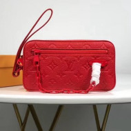 Louis Vuitton Monogram Christopher Clutch Bag Red Spring 2019 