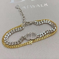 Dior Chain CD Star Bracelet Gold/Silver 2020
