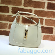 Gucci Jackie 1961 Shiny Leather Mini Hobo Bag 637091 White 2020