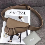 Dior Saddle Belt Bag in Smooth Calfskin Brown 2019