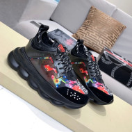 Versace Print Sneakers Black/Pink 24 2021