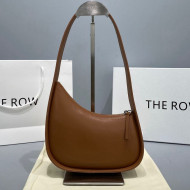 The Row Half Moon Calfskin Shoulder Bag 1811 Caramel Brown 2021