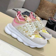 Versace Print Sneakers White/Pink/Yellow 25 2021