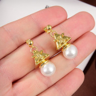 Celine Pearl Earrings CE2212121 Gold 2022