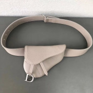 Dior Saddle Belt Bag in Grained Calfskin Grey 2019