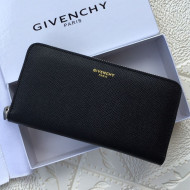 Givenchy Zip Long Wallet Black 2021 08