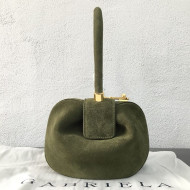 Gabriela Hearst Nina Suede Small Top Handle Bag Green 2019