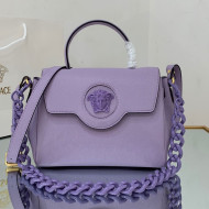 Versace La Medusa Medium Handbag Lilac Purple 2021