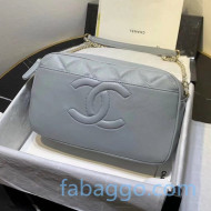 Chanel Lambskin CC Camera Bag AS1512 Gray 2020