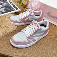 Nike Air Jordan Crystal Allover Low-top Sneakers White/Pink 03 2021
