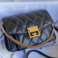 Givenchy Quilted lambskin Small GV3 Crossbody Bag Black 2021