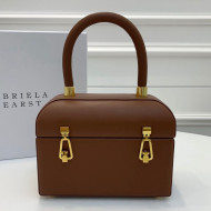 Gabriela Hearst Patsy Calfskin Small Box Top Handle Bag 3994 Brown 2019