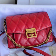Givenchy Quilted lambskin Small GV3 Crossbody Bag Red 01 2021